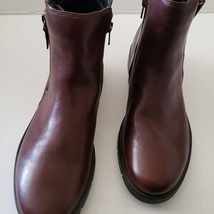 ECCO Womens Brown Leather Boots
